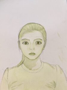 Miriam Toth - 'Self Portrait in Green' honor of Earth Day