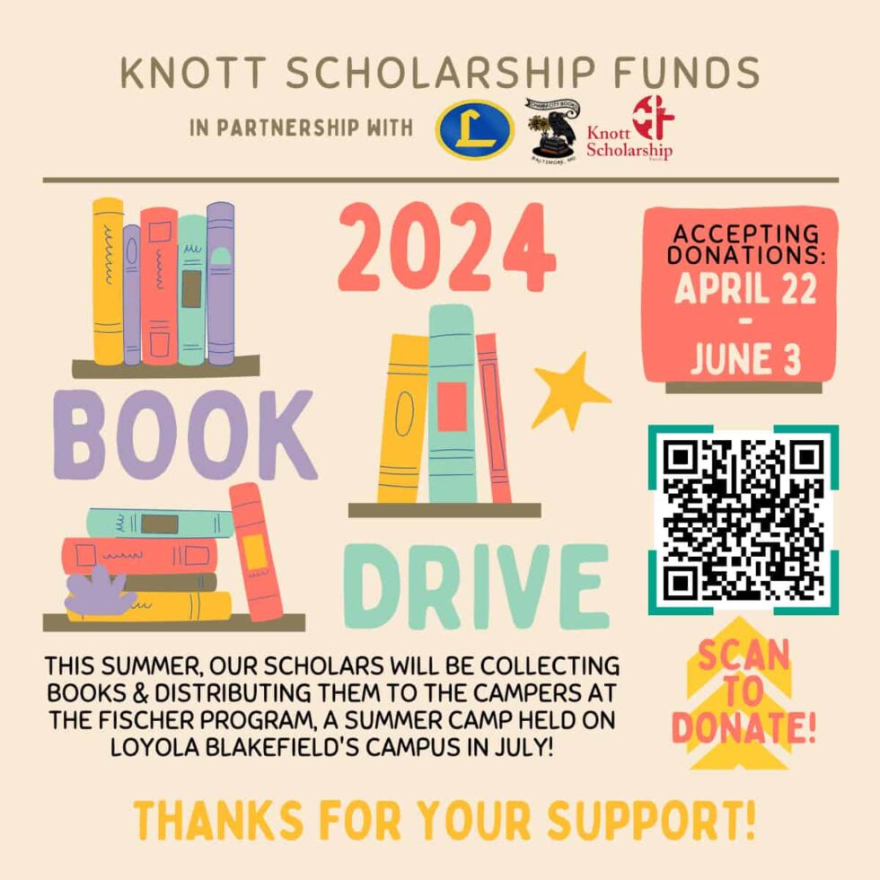 Support our Book Drive to Support Summer Campers at Loyola Blakefield