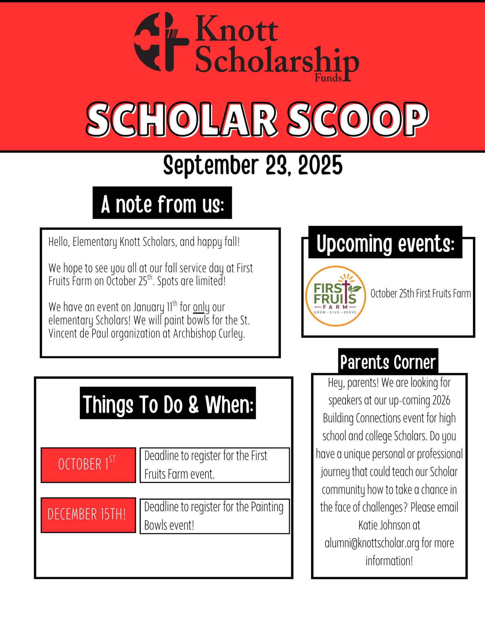 Scholar Scoop - 23 September 2025 - Elementary