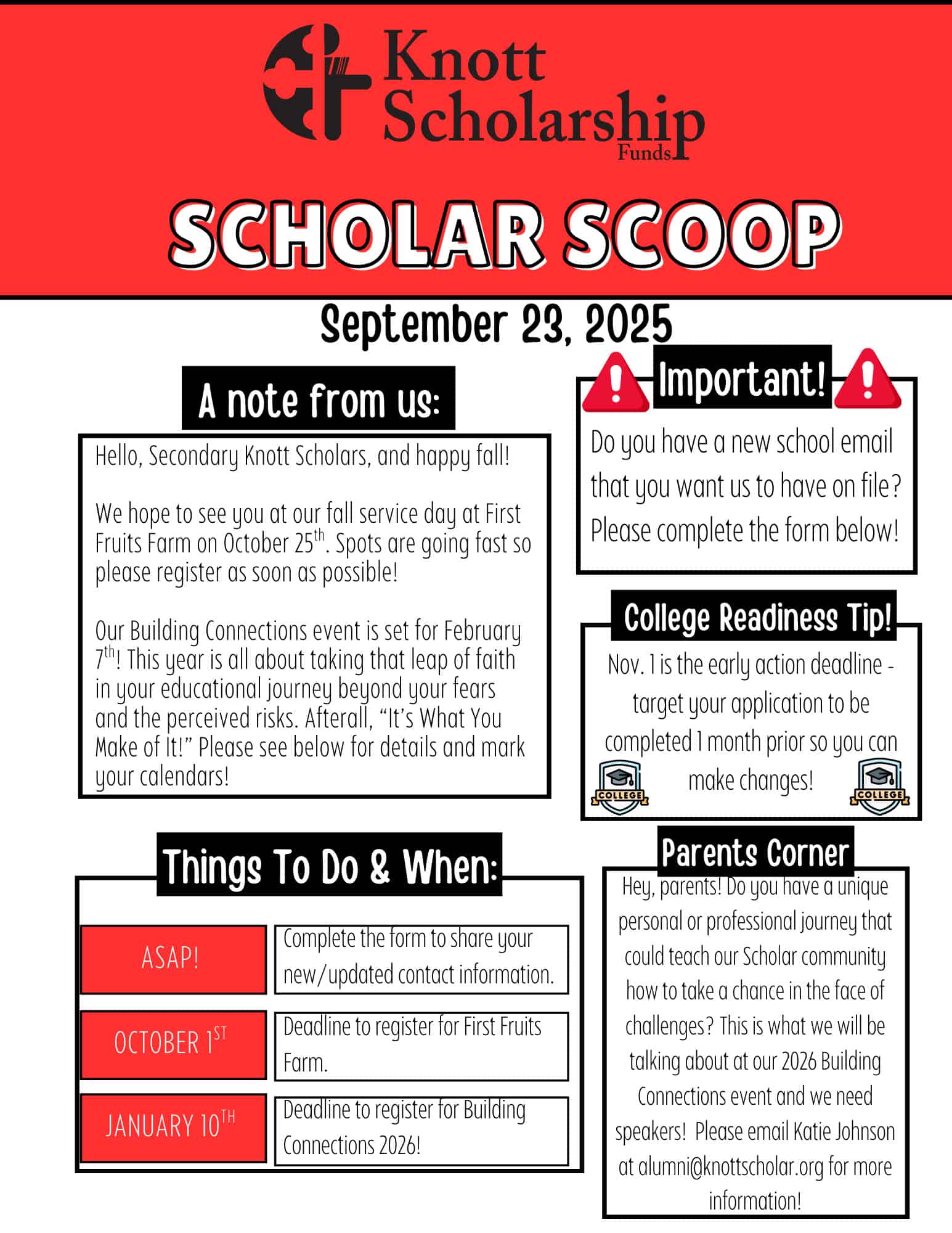 Scholar Scoop - 23 September 2025 - Secondary