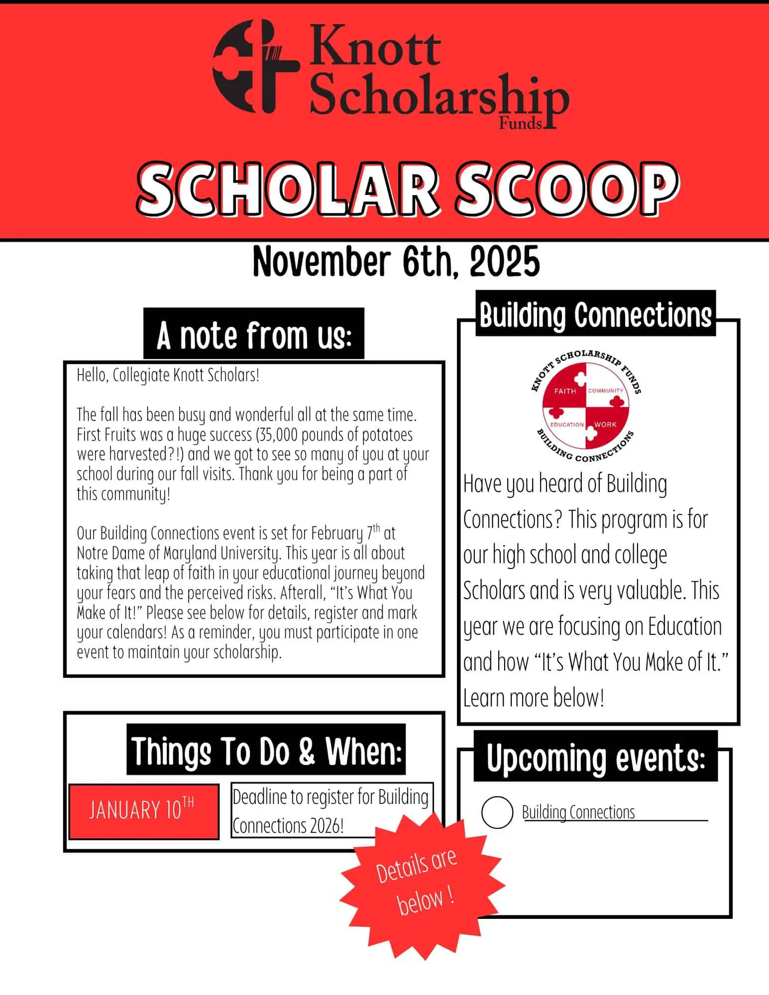 Scholar Scoop - 6 November 2025 - College