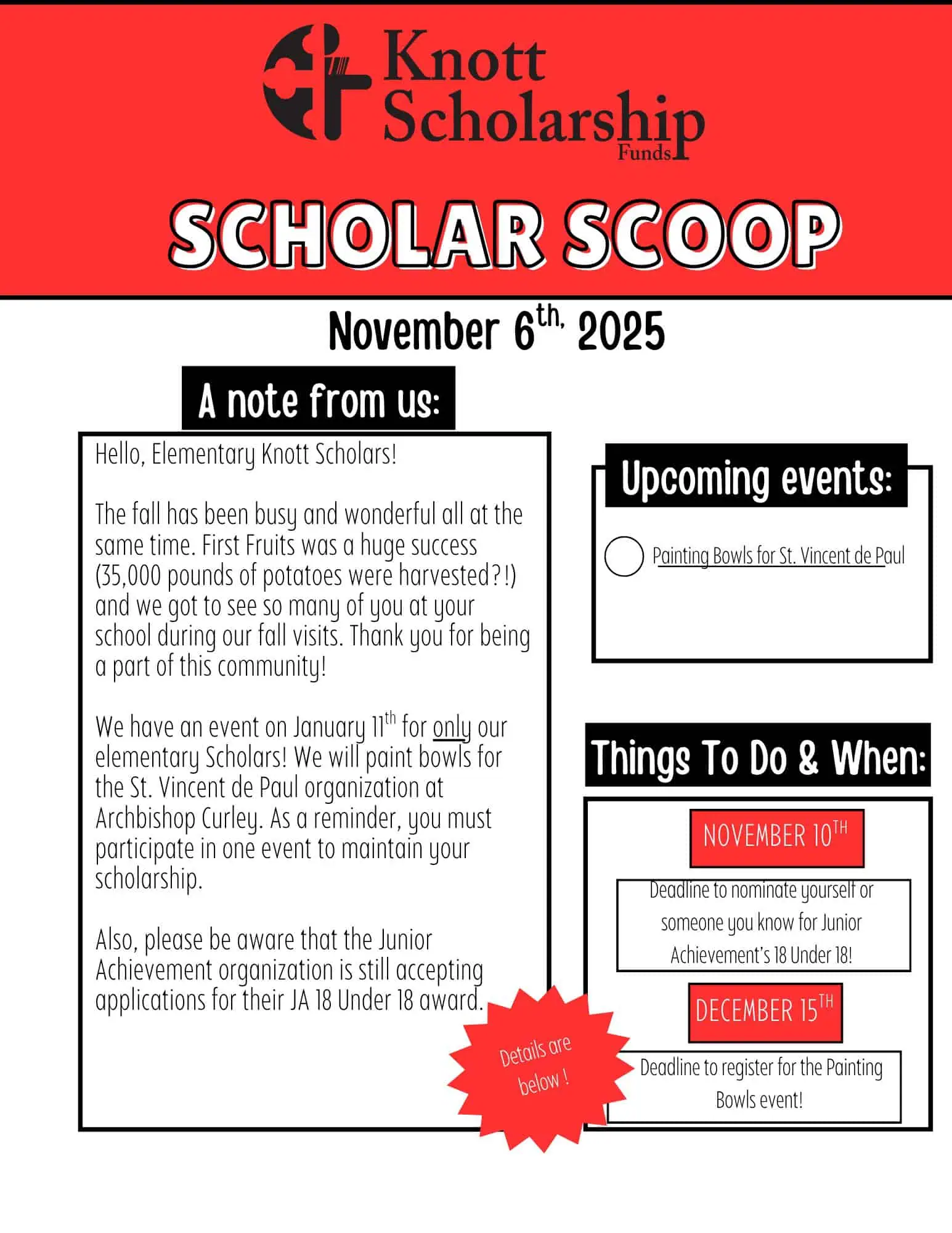 Scholar Scoop - 6 November 2025 - Elementary